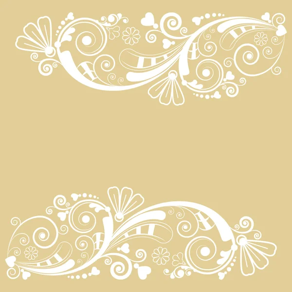 Vector vintage floral  background with background — Stock Vector