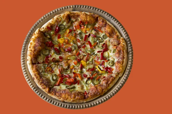 ラージサイズのピザ — ストック写真