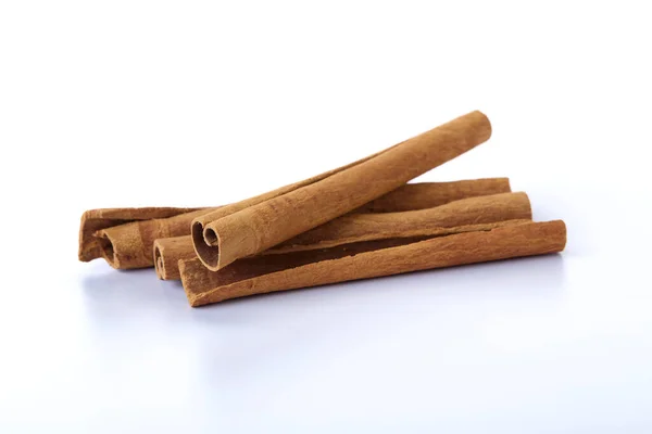 Heap Cinnamon Sticks White Background — Stock Photo, Image
