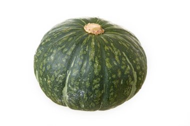 Beyaz arka planda Japon Yeşil kabağı izole