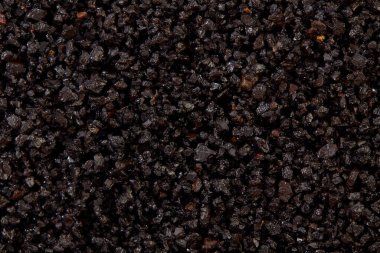 Toprak arkaplan dokusuna sahip organik gübre ve nemli granüller