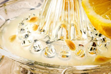 Limonlu limon sıkacağı, seçici odak