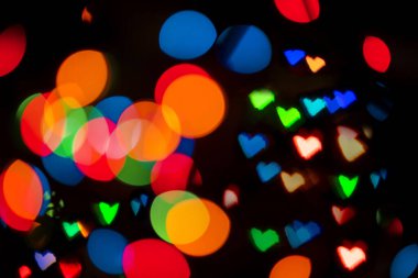 Odaklanamayan tatil gece lambaları, arka plan ve doku için uygun