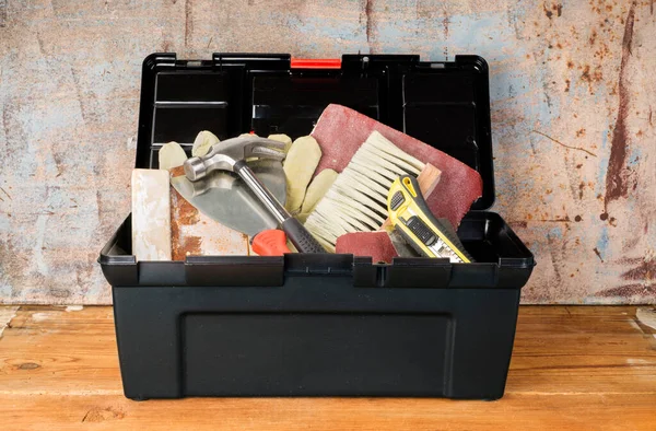 Tools Black Tool Box — Stock Photo, Image