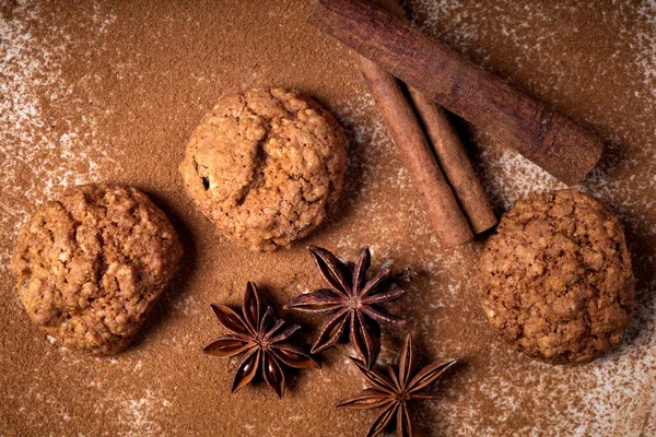 Homemade Cookies Cinnamon Anisee — Stock Photo, Image