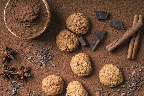 Galletas Caseras Chocolate Cacao Fotos de stock libres de derechos