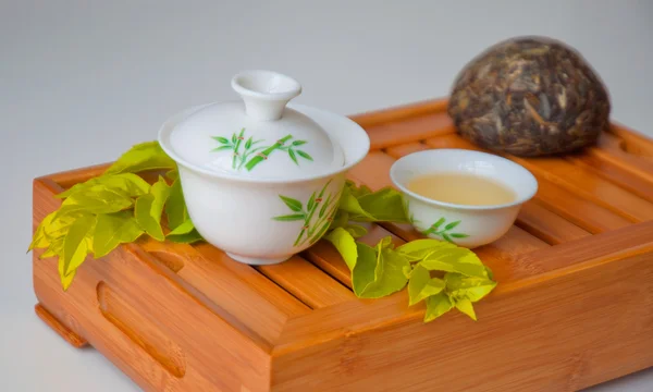 Κινεζική τσάι στο φλιτζάνι — 图库照片