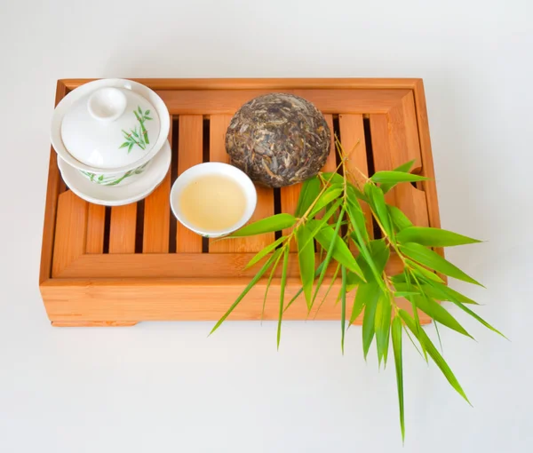 Chá chinês na xícara — Fotografia de Stock