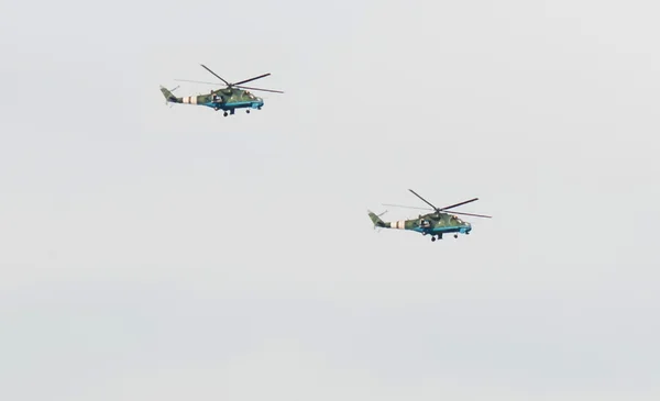 A group helicopters — Stock Photo, Image