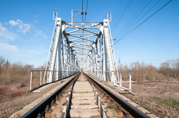 Eine Eisenbahnbrücke — Stockfoto