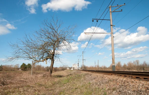 Eine Eisenbahnbrücke — Stockfoto