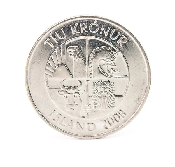 10 Islandská koruna — Stock fotografie