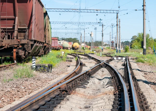 En förvirrande järnväg — Stockfoto