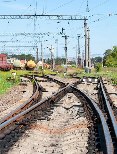 En förvirrande järnväg — Stockfoto