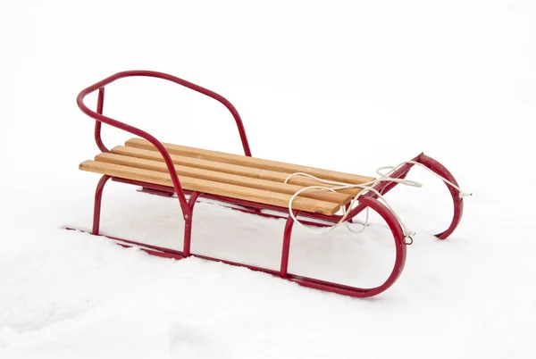 Red sledge — Stock Photo, Image