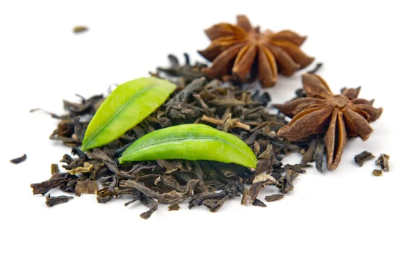 Black tea anise — Stock Photo, Image