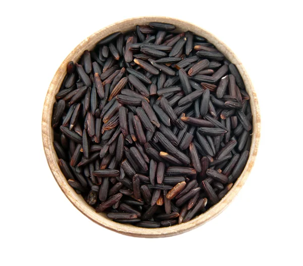 Schwarzer Reishaufen — Stockfoto