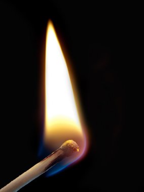ignition of a match clipart