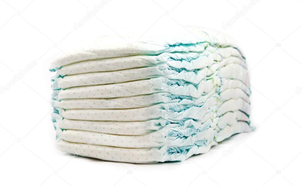 Stack of diapers — Stock Photo © PetroP 62109827