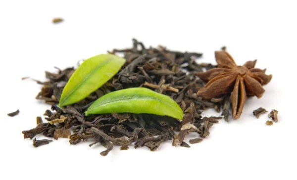 Black tea anise — Stock Photo, Image