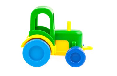 oyuncak traktör izole
