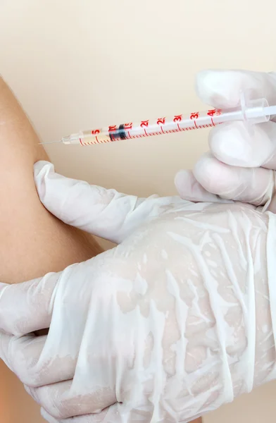 子供の予防接種 — ストック写真