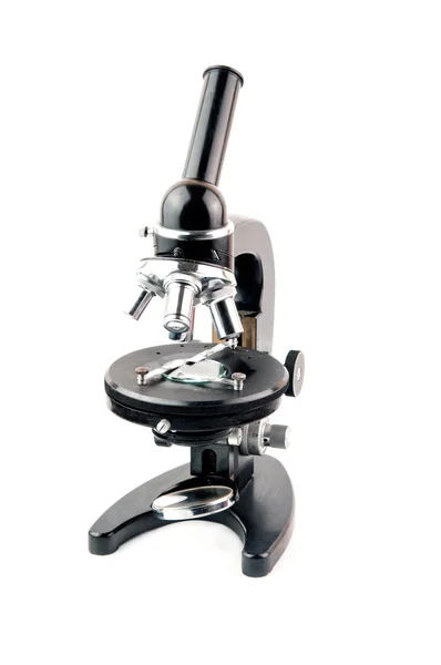 एक पुराना माइक्रोस्कोप — स्टॉक फ़ोटो, इमेज