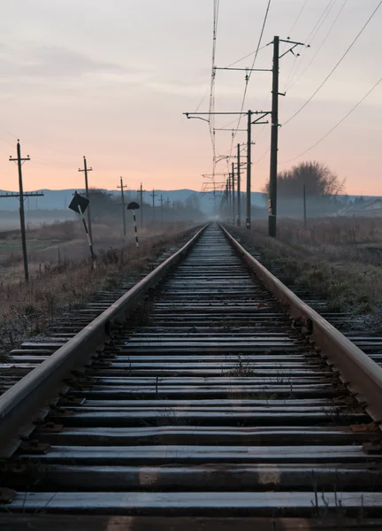 Un viejo ferrocarril — Foto de Stock