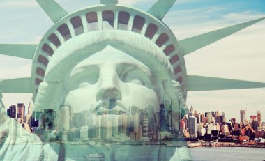 Vintage tonda, New York'tan Instagram etkisi filtre