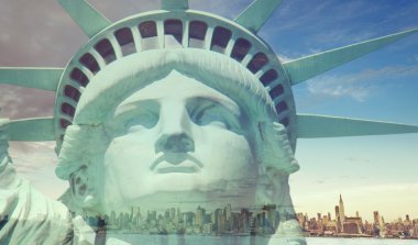 Vintage tonda, New York'tan Instagram etkisi filtre