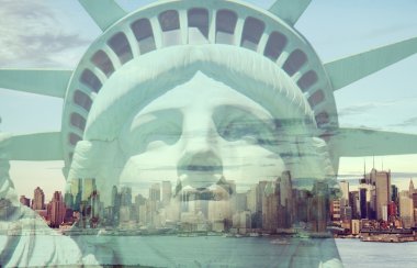 Vintage tonda, New York'tan Instagram etkisi filtre