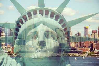 Vintage tonda, New York'tan Instagram etkisi filtre