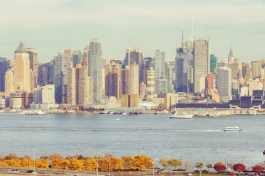 Vintage tonda, New York'tan Instagram etkisi filtre
