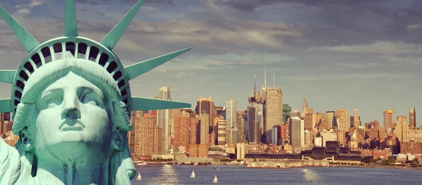 Вінтаж тоноване, Instagram ефекту фільтра з Нью-Йорка — стокове фото