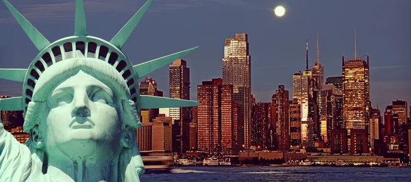 Vintage getönter, Instagram-Effekt-Filter aus New York — Stockfoto