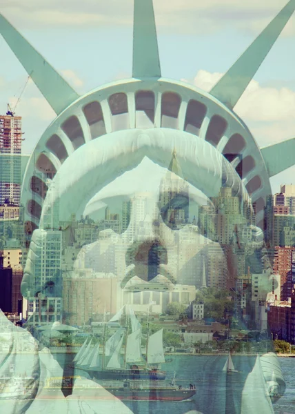 Vintage tonique, filtre effet Instagram de New York — Photo