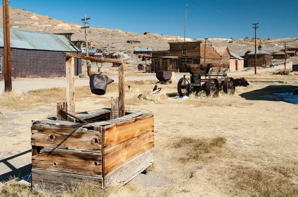 Bodie State Historic Park, spookstad in de Bodie heuvels, Mono — Stockfoto