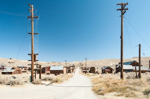 Bodie μέλος ιστορικό πάρκο, πόλη-φάντασμα, στους λόφους της Bodie, μονο — Φωτογραφία Αρχείου