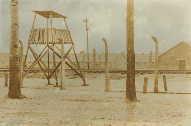 Etkisi auschwitz concentrat yaşında sepya dijital grunge sıkıntılı