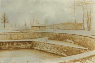 Etkisi auschwitz concentrat yaşında sepya dijital grunge sıkıntılı