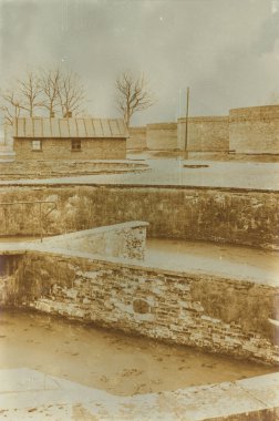 Etkisi auschwitz concentrat yaşında sepya dijital grunge sıkıntılı