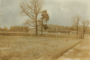 Etkisi auschwitz concentrat yaşında sepya dijital grunge sıkıntılı