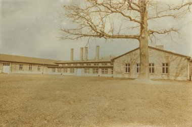 Etkisi auschwitz concentrat yaşında sepya dijital grunge sıkıntılı