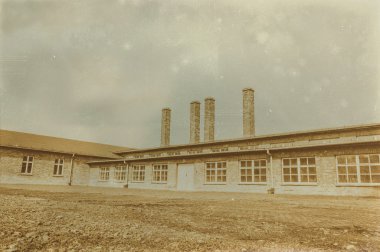 Etkisi auschwitz concentrat yaşında sepya dijital grunge sıkıntılı