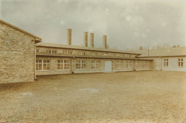 Etkisi auschwitz concentrat yaşında sepya dijital grunge sıkıntılı