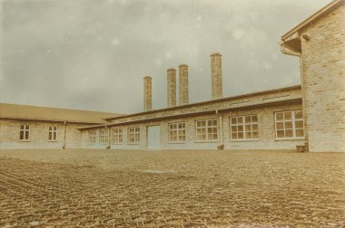 Etkisi auschwitz concentrat yaşında sepya dijital grunge sıkıntılı