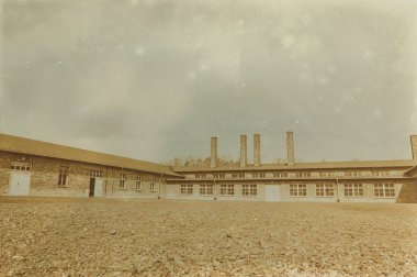 Etkisi auschwitz concentrat yaşında sepya dijital grunge sıkıntılı