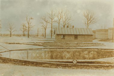 Etkisi auschwitz concentrat yaşında sepya dijital grunge sıkıntılı