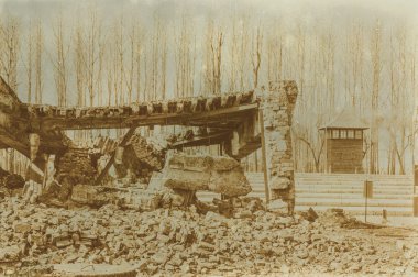 Etkisi auschwitz concentrat yaşında sepya dijital grunge sıkıntılı