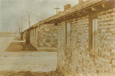 Etkisi auschwitz concentrat yaşında sepya dijital grunge sıkıntılı